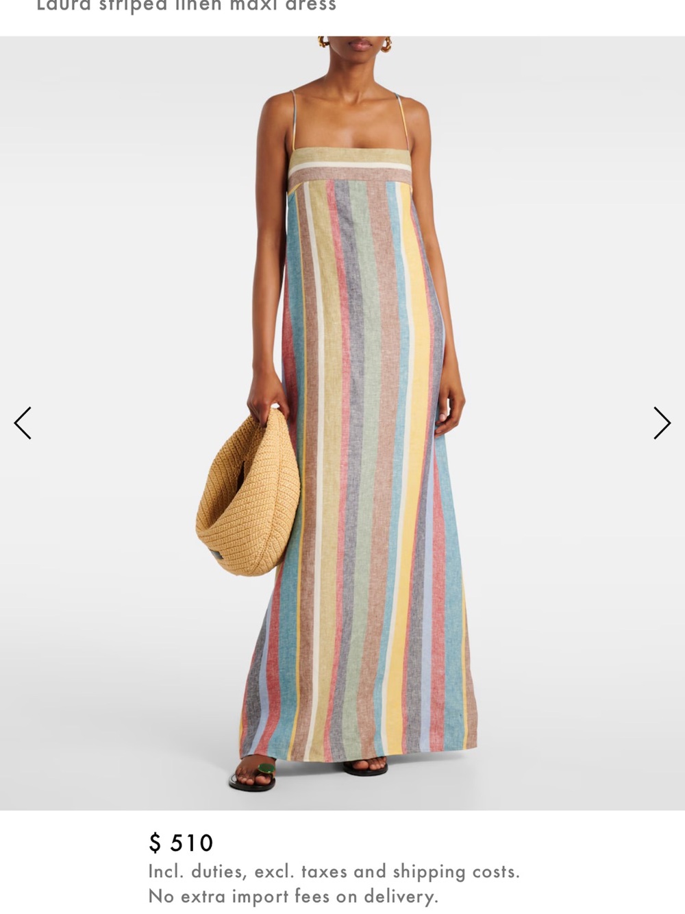 NEW- Staud Laura Linen Dress